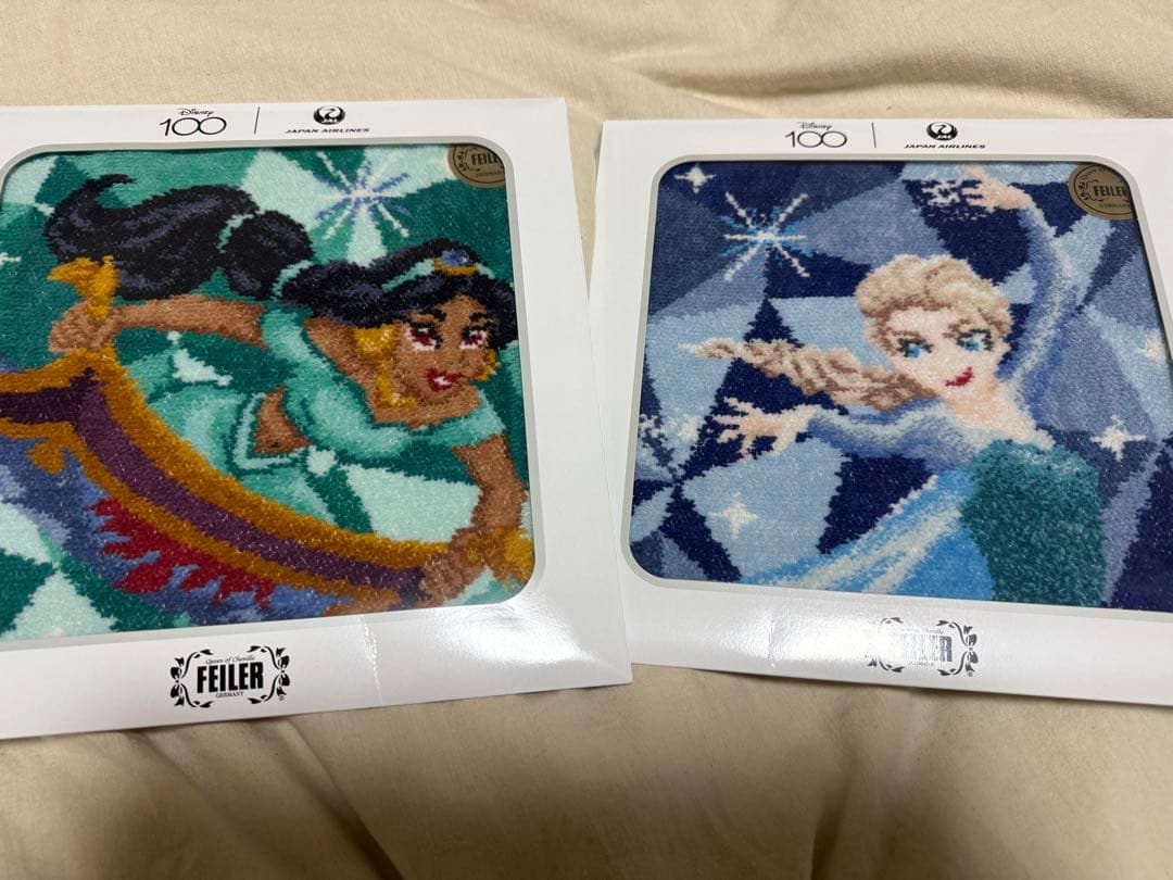 ディズニー100 ハンカチ7枚セット FEILER フェイラー