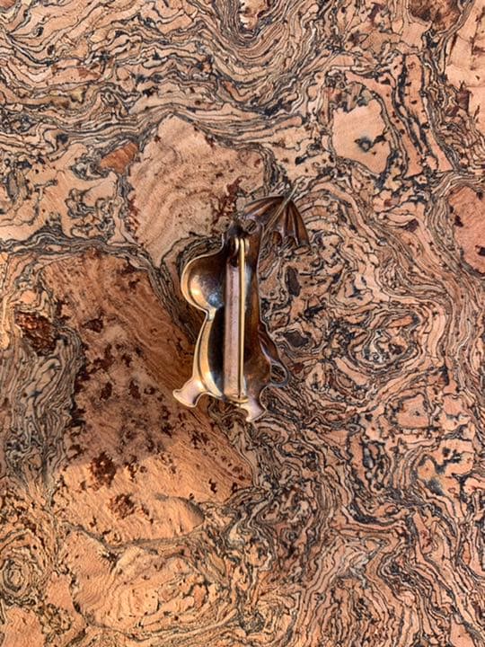 40／50年代ムーミンフローレンアンティークブローチピン黄銅