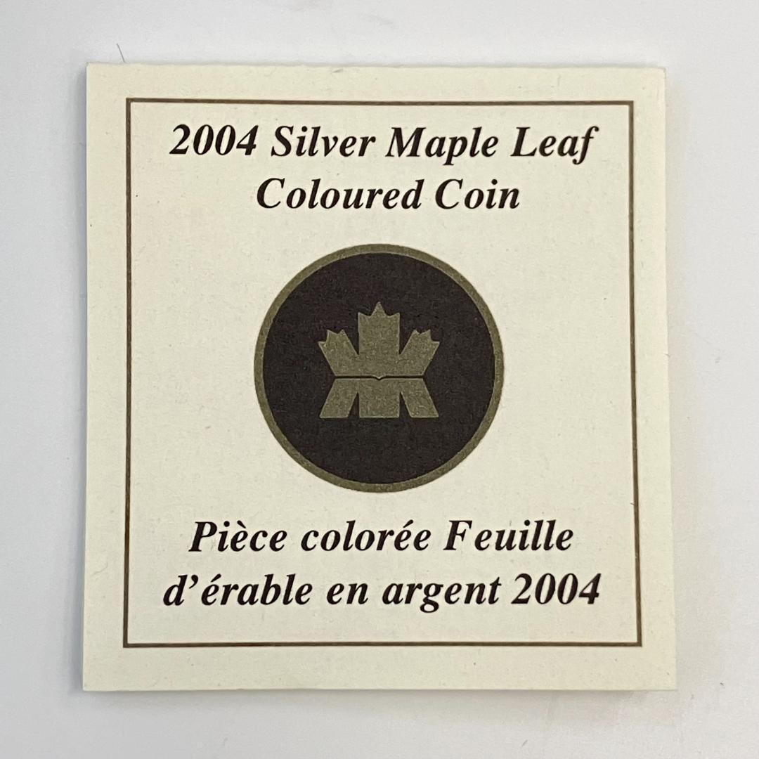 カナダ王立造幣局発行 メイプルリーフ硬貨 カラーコイン 2004年 - メルカリ