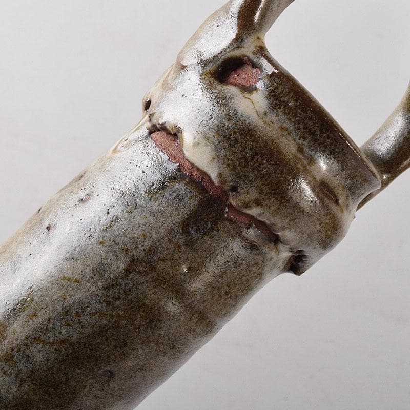 薩摩焼 古薩摩 大へら持ち手付 細長花生 花瓶 時代箱 M R8727 - メルカリ