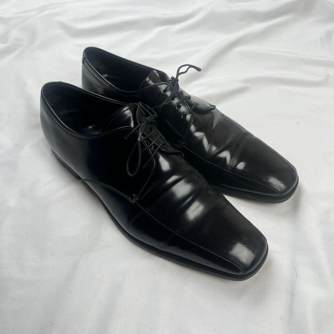 靴 Archive PRADA square toe leather shoes