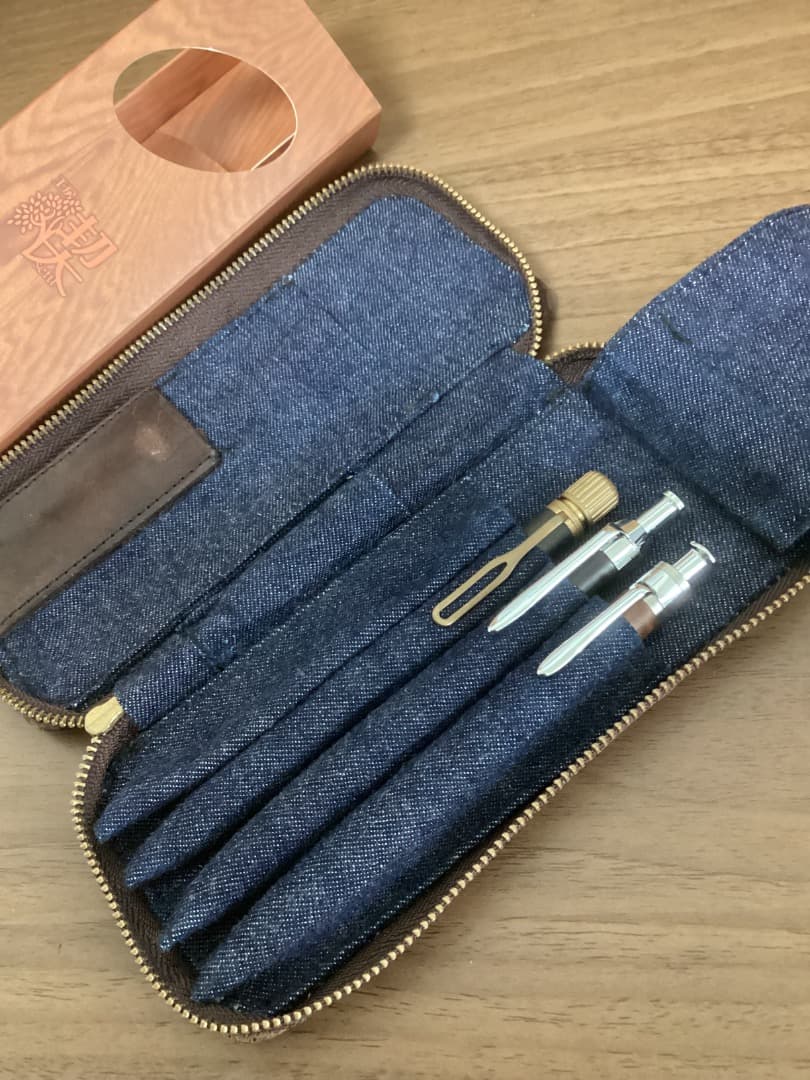 シャーペンまとめ売り レザーペンケース 検索 野原工芸 工房楔 ボナンペン