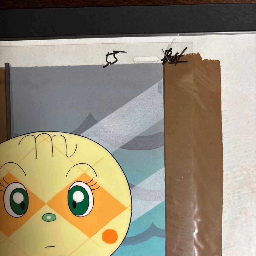 セル画　アンパンマン　メロンパンナとチーズ　背景付き