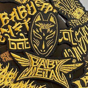 BABYMETAL バトルジャケット ワッペン36枚 パーカー貼付済