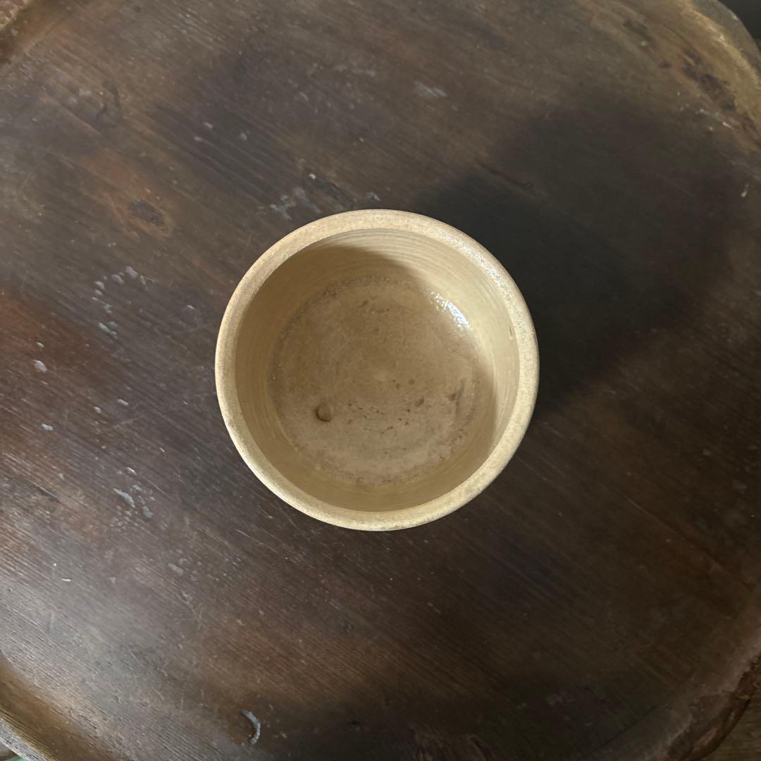 アンティーク輪線文 蓋物 古瀬戸 花器 古道具 骨董 検:白洲正子 秦秀雄 李