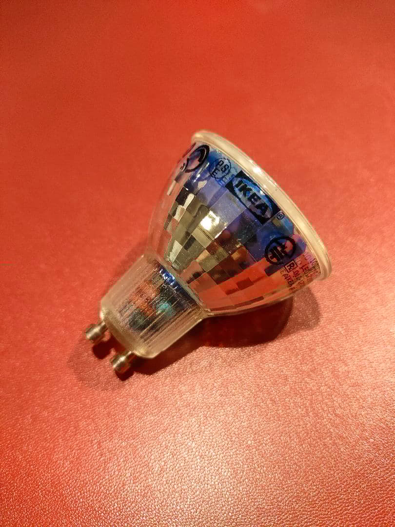 半額以下】IKEAバロメーテルシーリングスポットライト5個（電球と