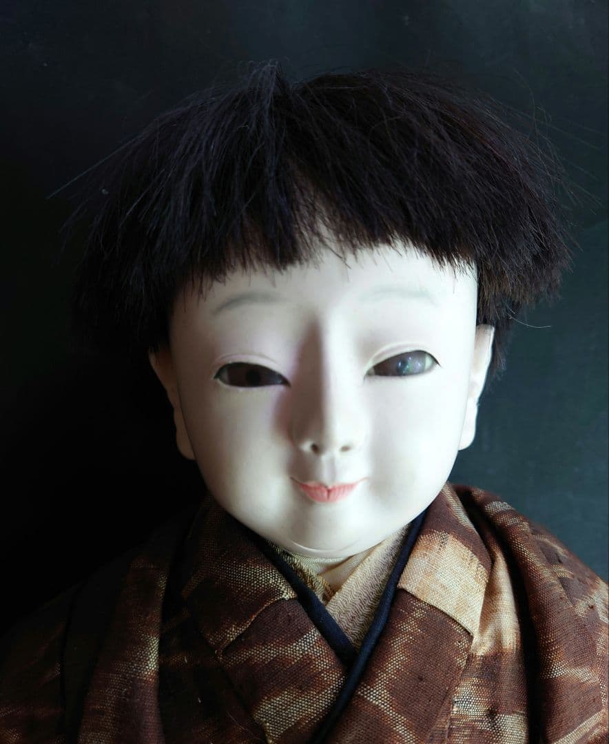 修復済（三代目東光様）市松人形 廣本乾随 大正期 福耳 長羽織