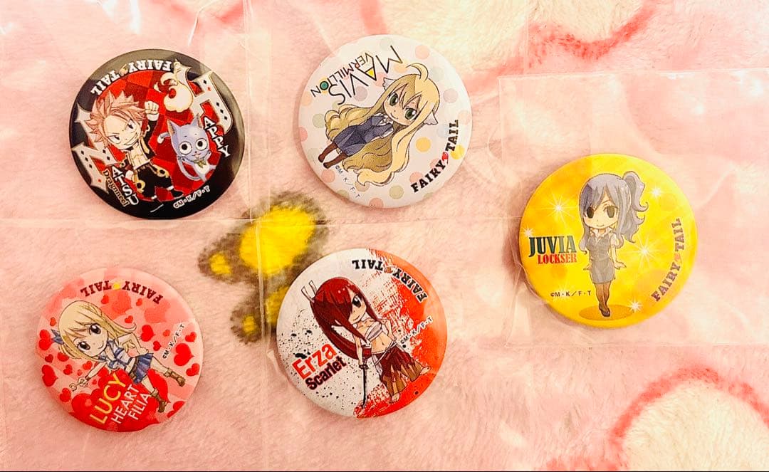 FAIRYTAIL フェアリーテイル 缶バッジ 5点セット