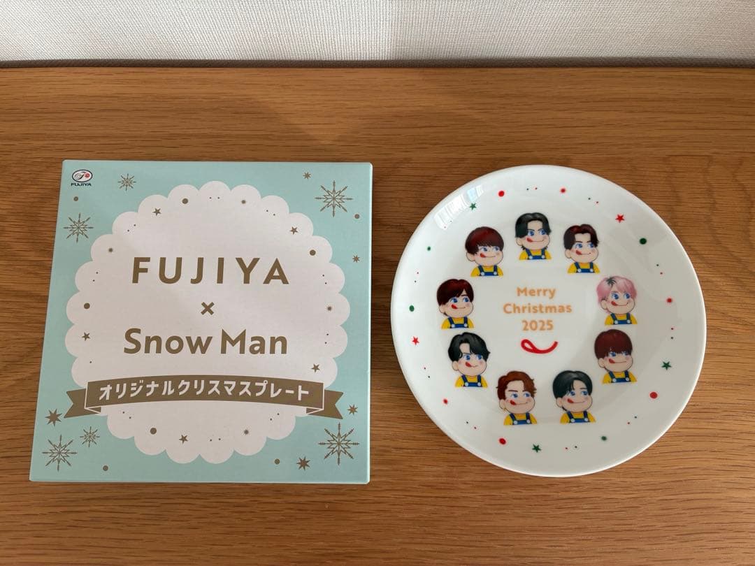 SnowMan 不二家 クリスマスプレート - メルカリ