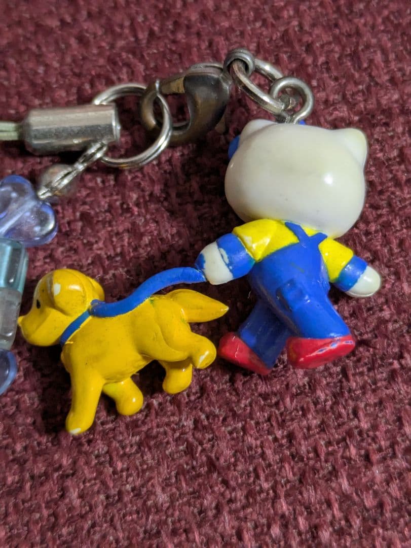 ハローキティ　ゴールデンレトリバー　ストラップ