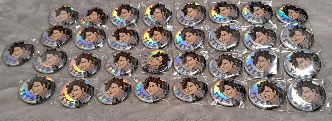 ハイキュー‼︎ ジャンプGIGA メタリック缶バッジ　黒尾 まとめ売り 33缶 ハイキュー‼︎ ジャンプGIGA メタリック缶バッジ 黒尾 まとめ売り 33缶