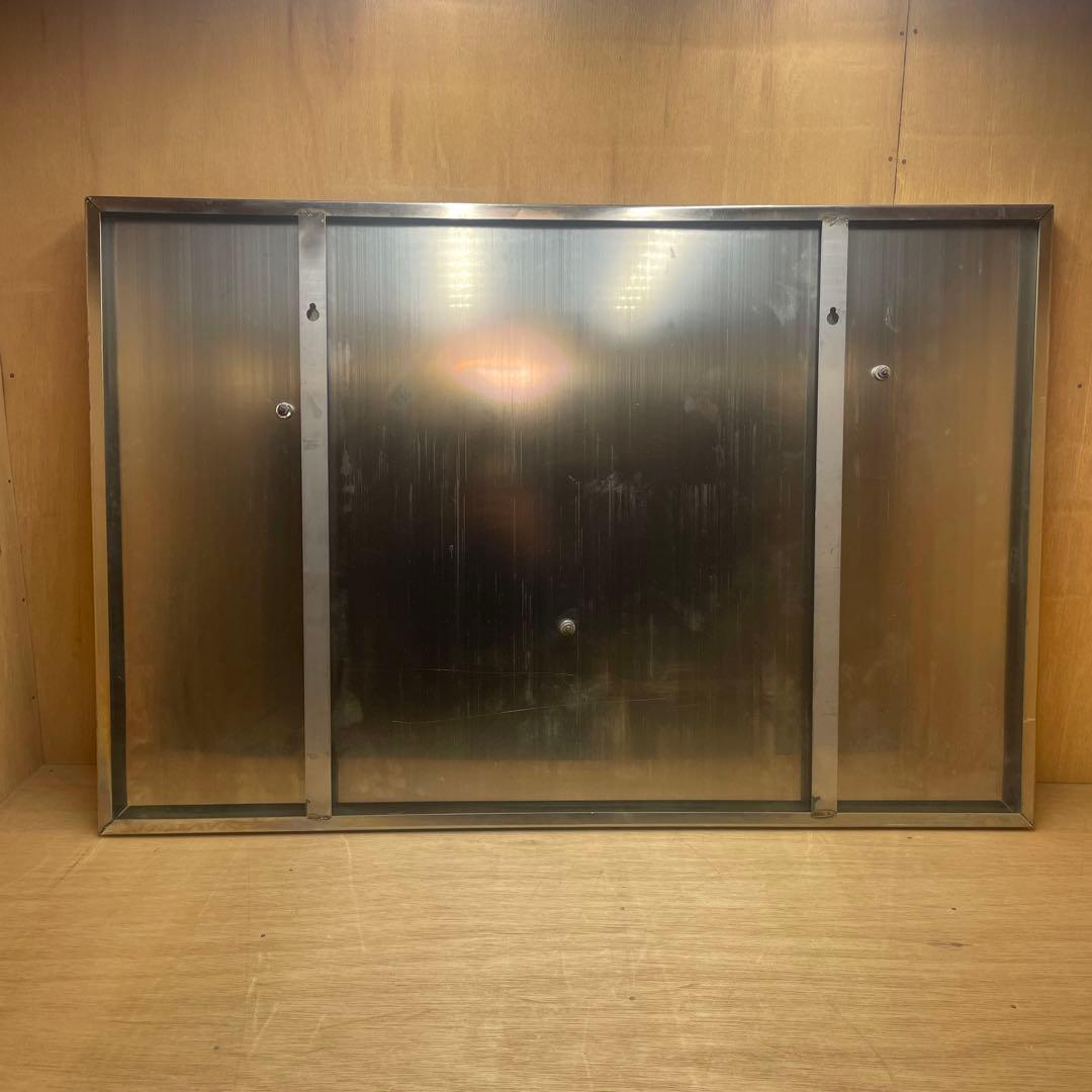 一点物 壁掛けアート 92.5×61cm ダウンタウン オブジェ 金属ステンレス