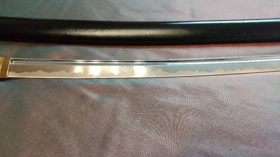 【樋入り互の目丁子乱れ】模造刀 舞踊 模擬刀 拵え 喰出し鍔 刀剣 日本刀 刀