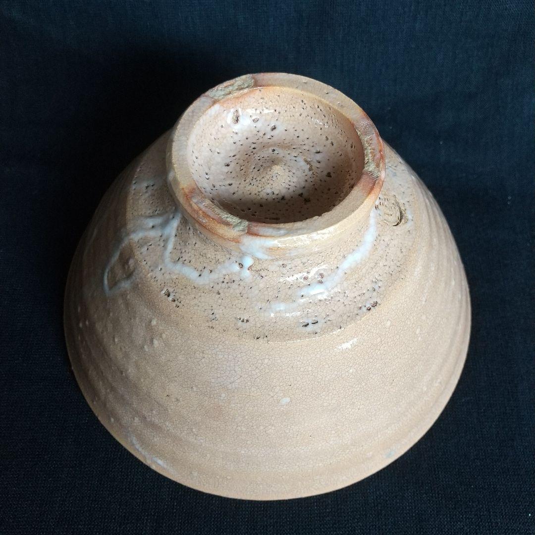 萩焼 七里庵 井戸茶碗 琵琶色 木箱・栞・黄布付き