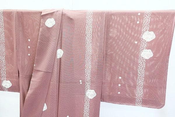 ☆専用☆未使用品 夏着物 夏 絽 小紋 くすみピンク 身丈155.5cm - メルカリ