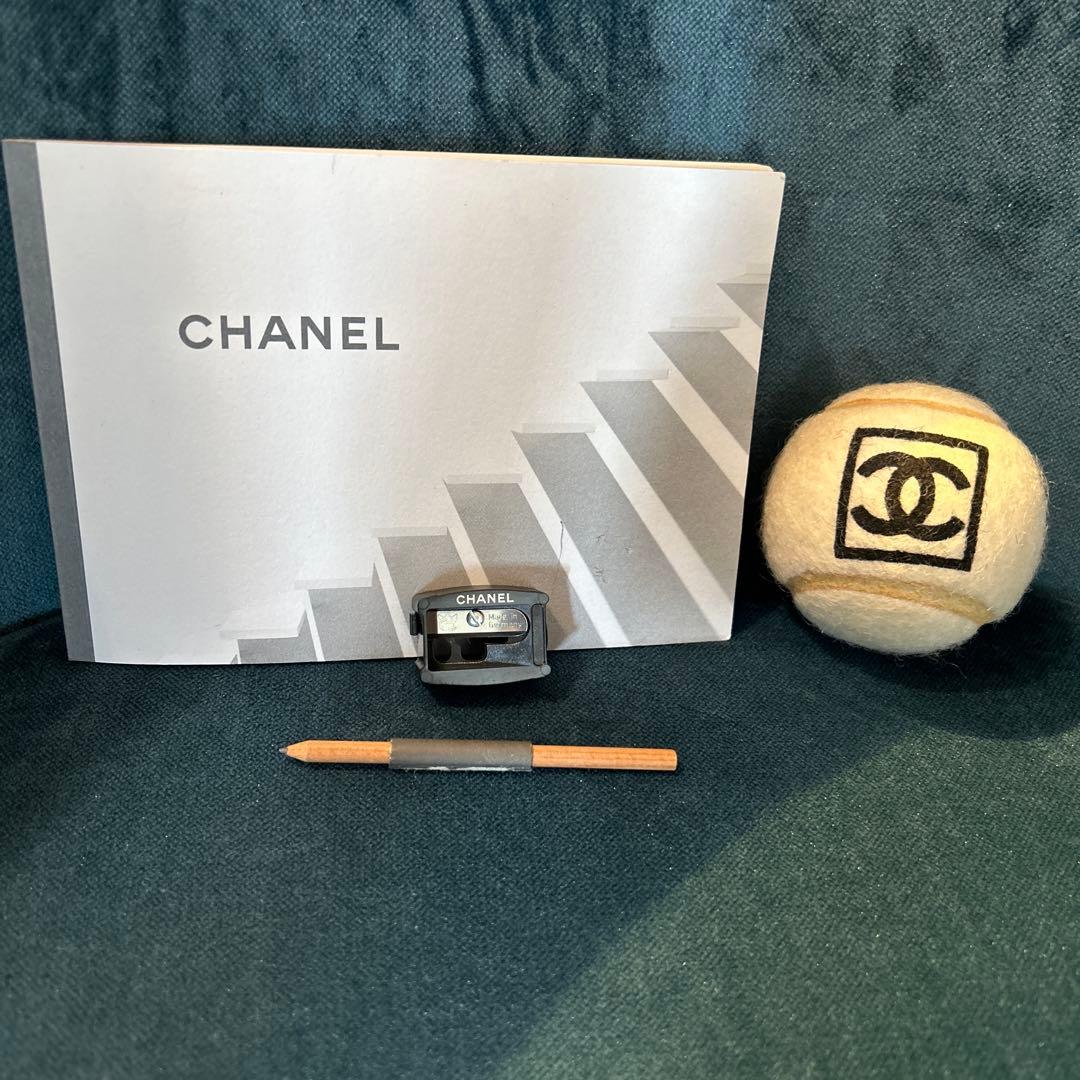 希少品】シャネルCHANEL 非売品 テニスボール ノート ミニ鉛筆 鉛筆