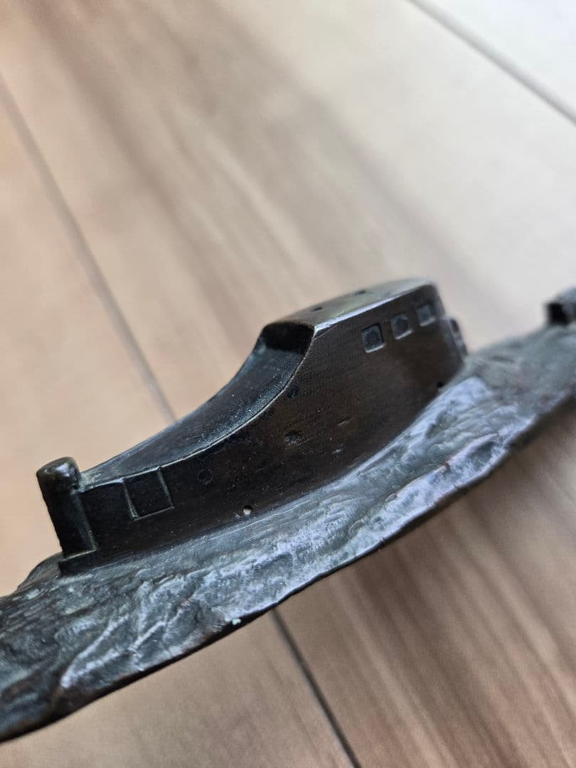 実物日本海軍軍艦進水式記念品(B)呂34型潜水艦