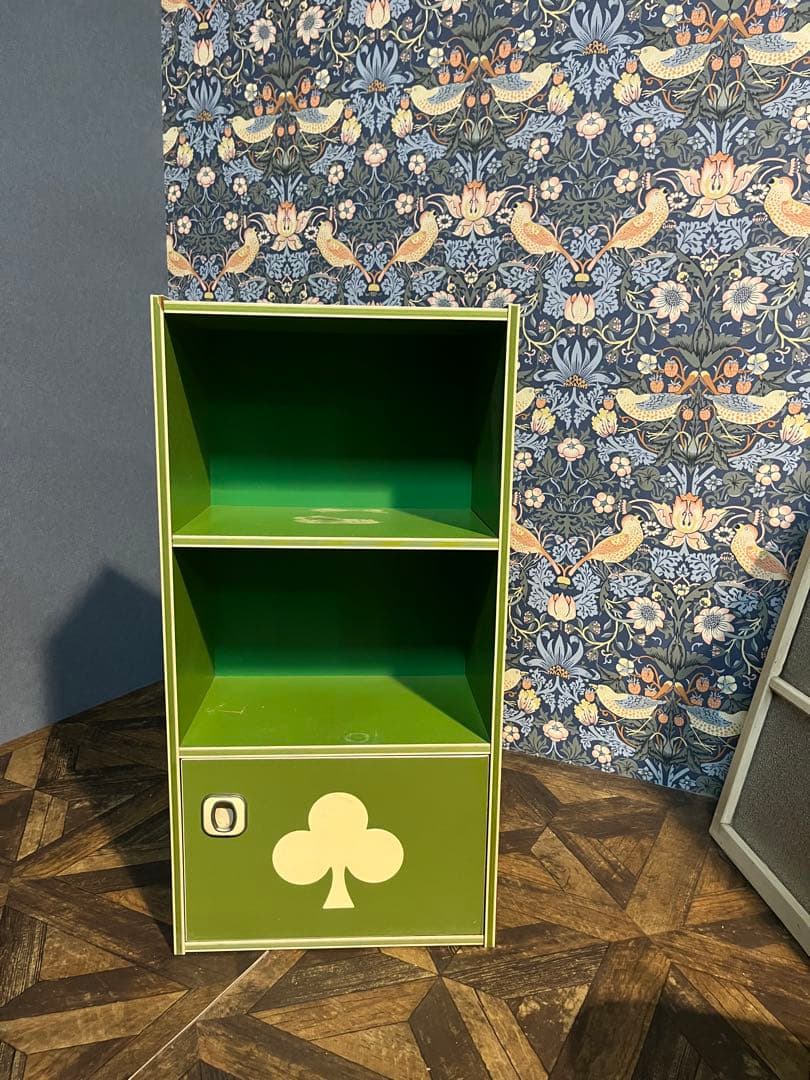 棚 ラック 緑 グリーン 昭和レトロ レトロポップ インテリア 当時物