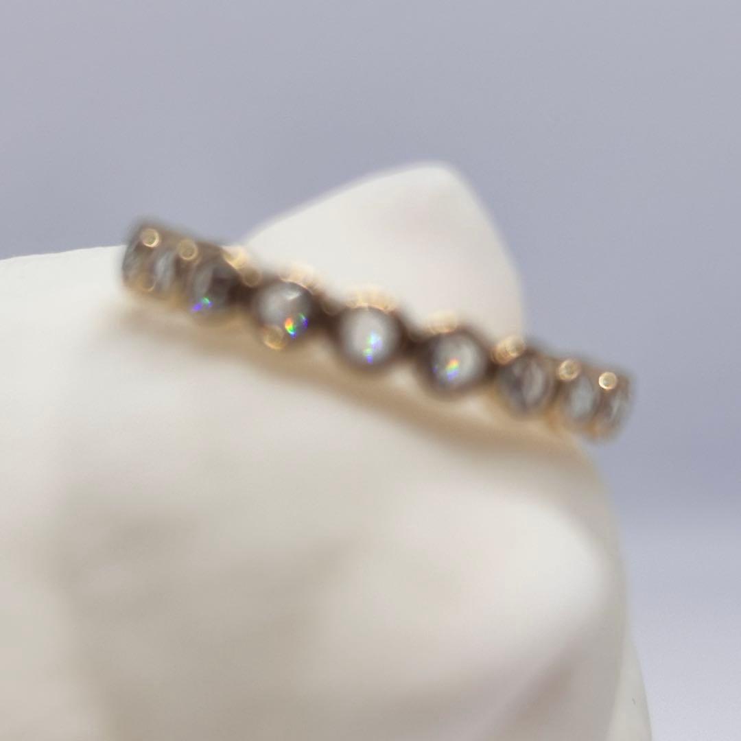 K18 ローズカット フルエタニティリング