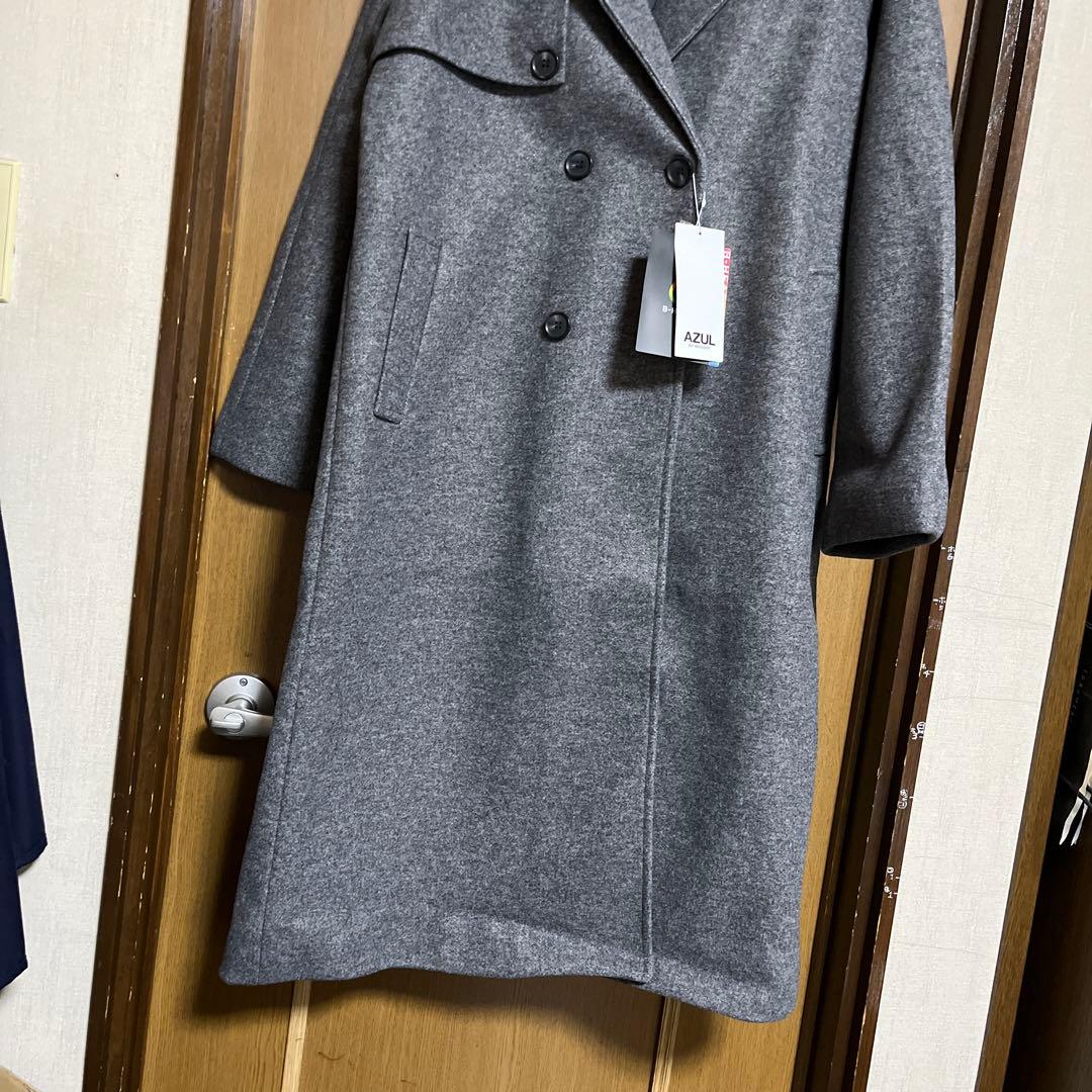 美品/L】バーバリーロンドン チェスターコート アンゴラ混 Aライン