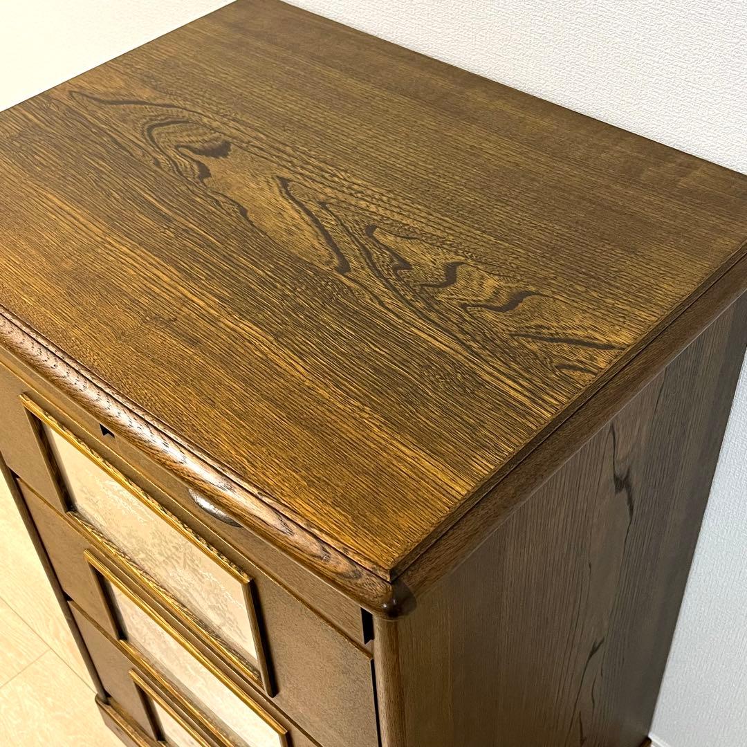 こ50)戸塚刺繍 風景画 木製多段チェスト 洋箪笥 - メルカリ