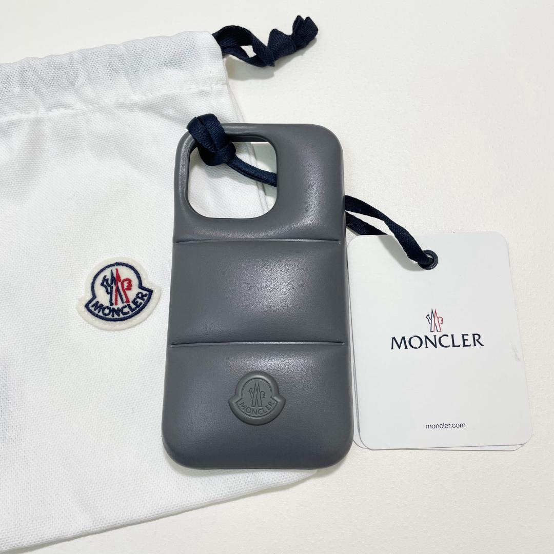 モンクレール iPhone14 Pro ケース アイフォン スマホケース グレー