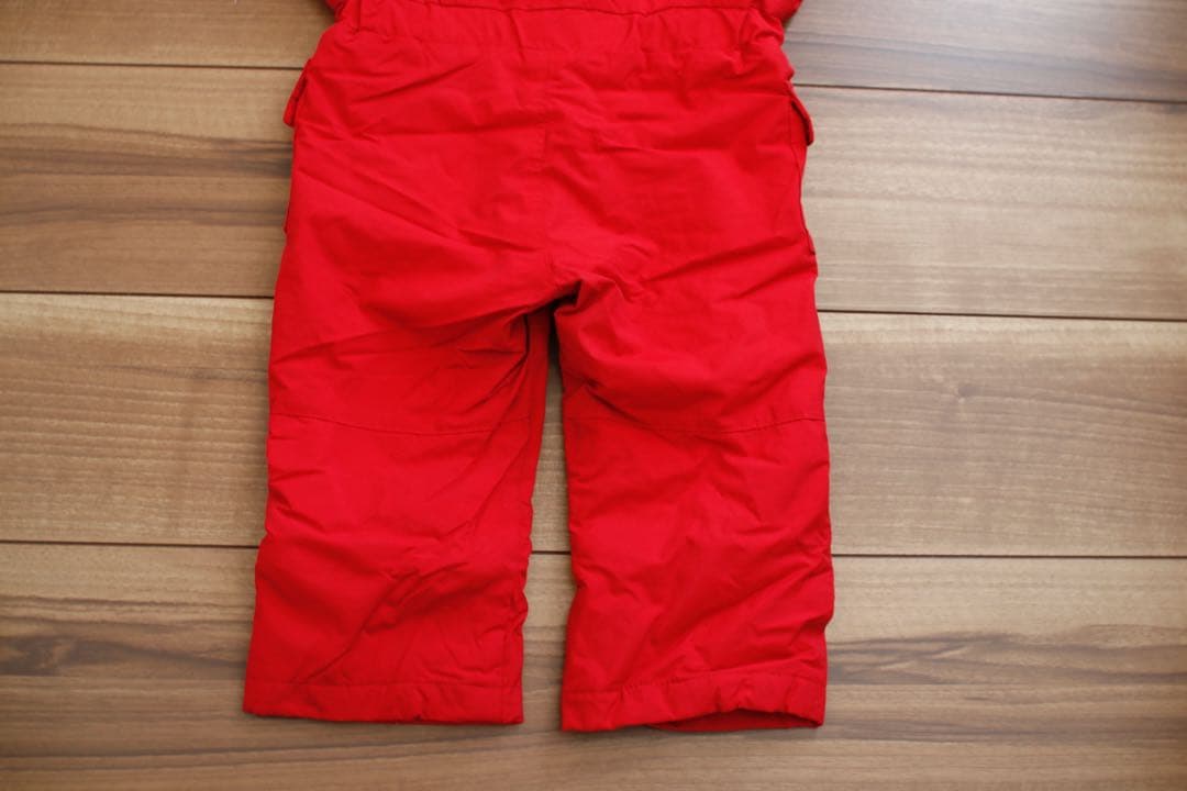 美品 ノースフェイス スキーウェア キッズ 90cm 赤 ジャンプスーツ ツナギ