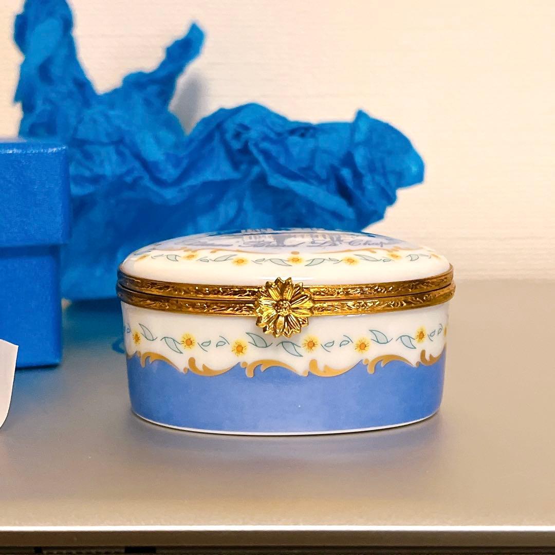 Limogesフランス製手描きリモージュボックス 小物入れ(D-415 店内