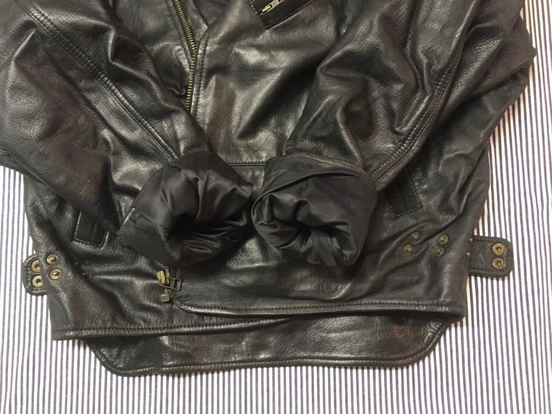 ワークリーフ Workleaf ライダース レザージャケット 革ジャン ブルゾン