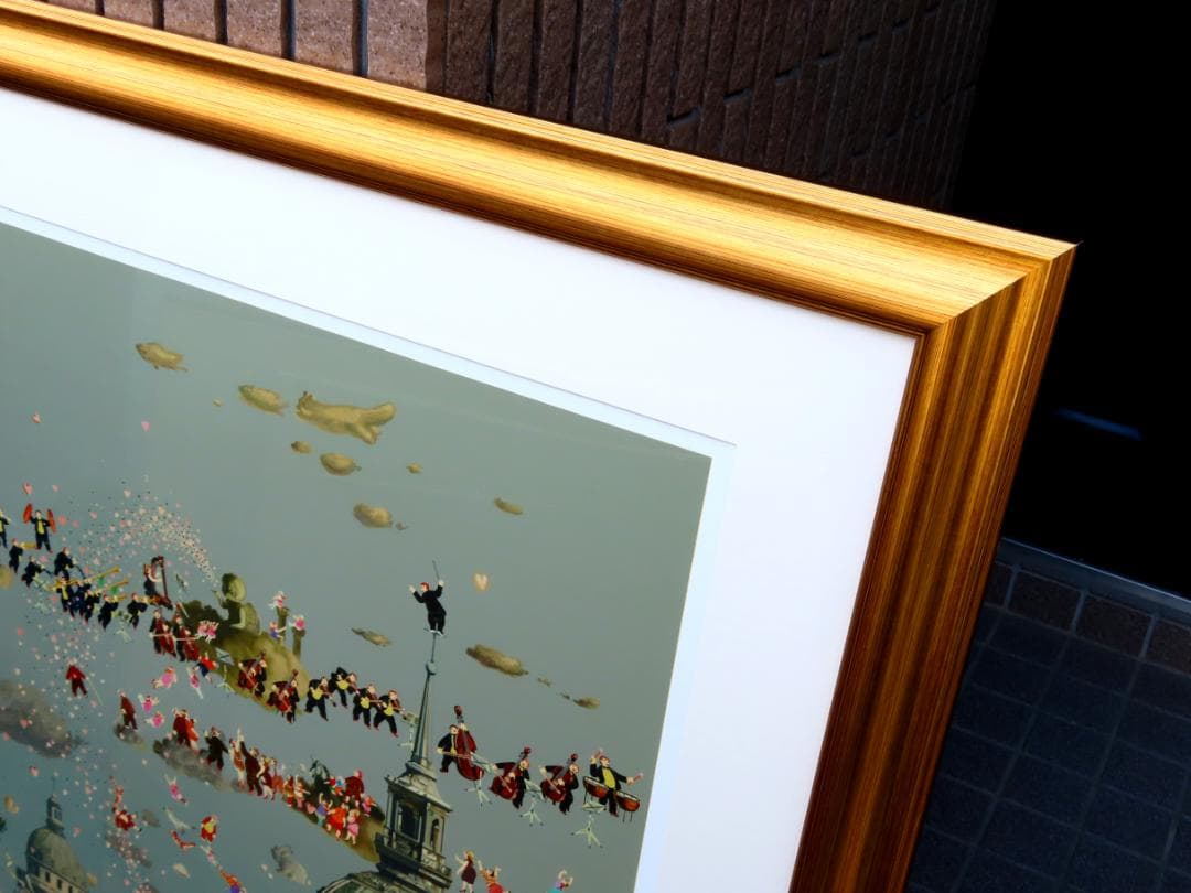 ヒロ・ヤマガタ】 パリスオーケストラ シルクスクリーン 山形博導 額装