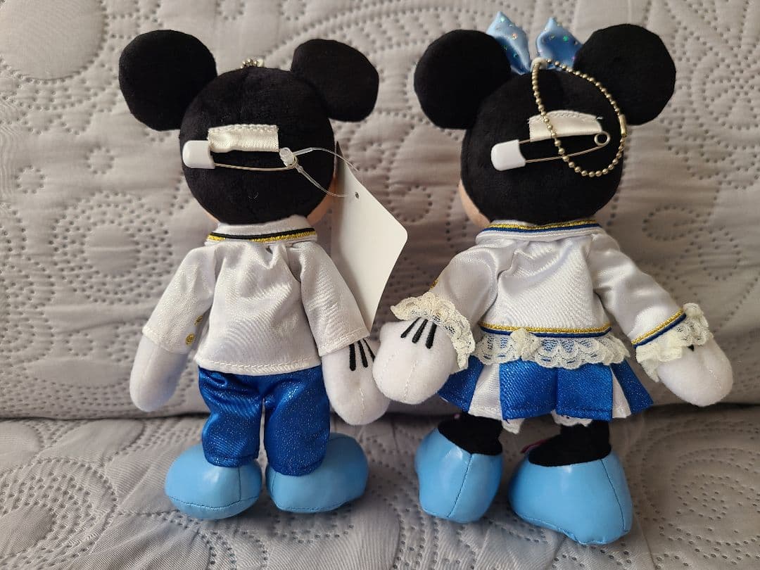 ミッキー&ミニー ぬいぐるみバッジセット『TDSプラザエントランス