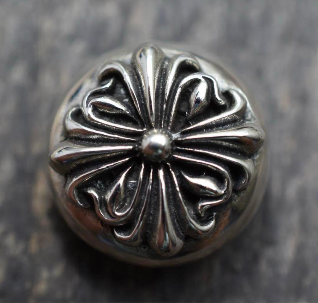 トラッカーウォレット　ミドルサイズ　シルバー925クロスボールコンチョ