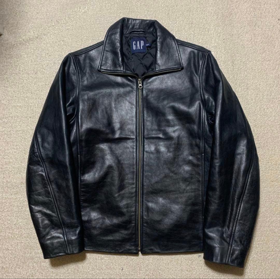 90s old gap leather jacket 超希少サイズ - メルカリ