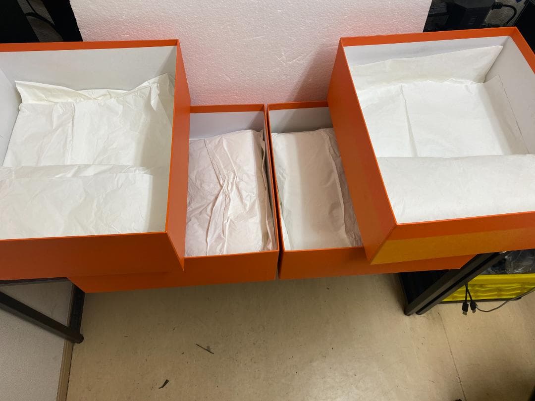 エルメス Hermes 4個 空箱No095 34x38x15