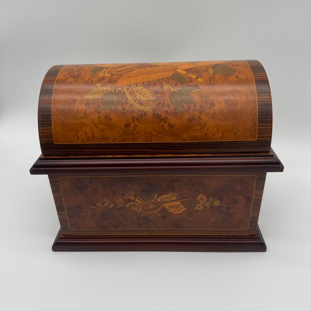 JOBINRomance スイス製 高級オルゴール 木製 多枚ディスク付 完動品