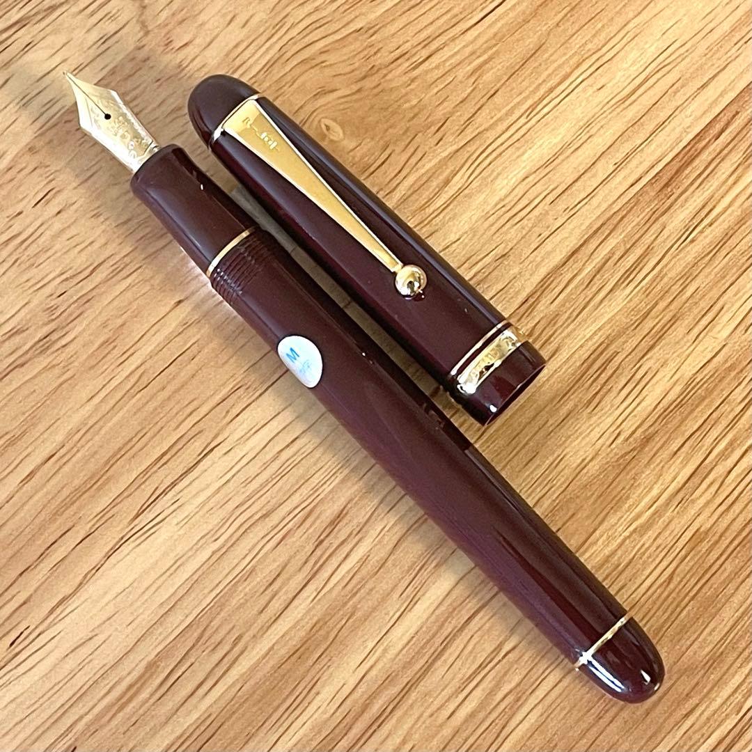 パイロット 万年筆 14k 585 カスタム ボルドー M 中字 PILOT