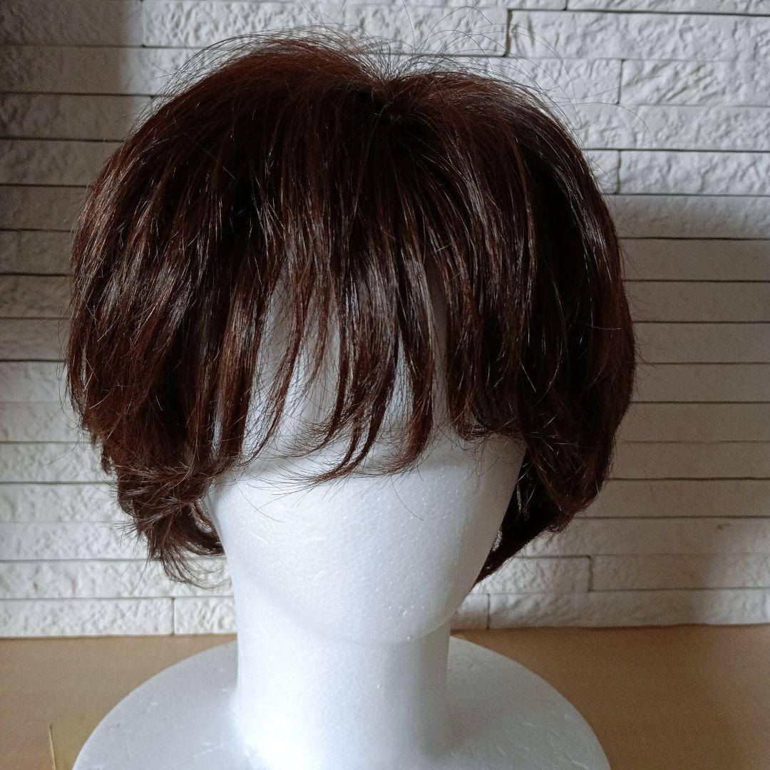 人毛mixウィッグ/ダークブラウン