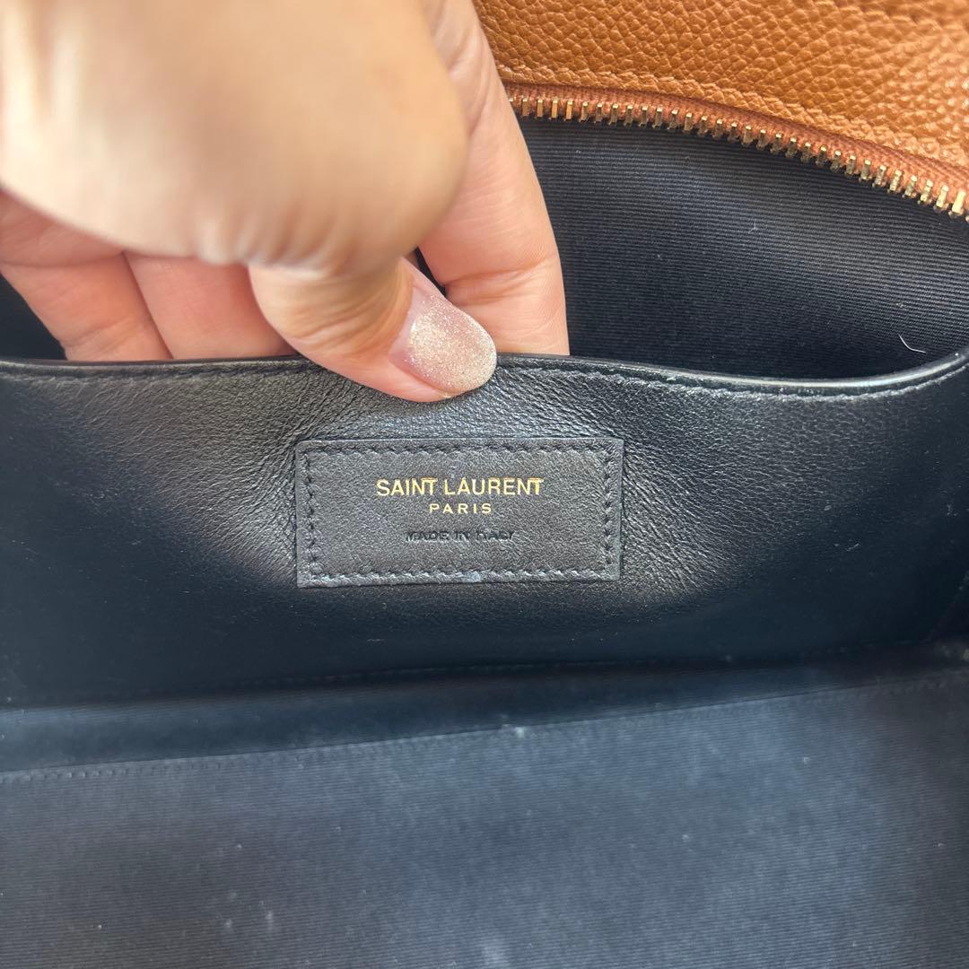 SAINT LAURENTサンローラン　ダウンタウン　ベイビー　ブラウンレザー