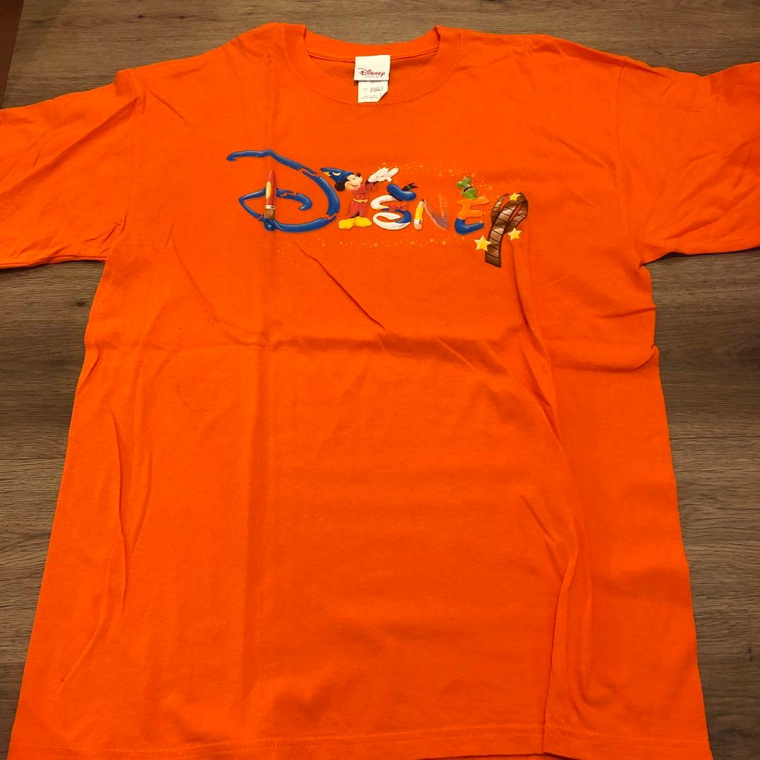 ディズニーヴィンテージロゴTシャツオレンジLサイズファンタジア