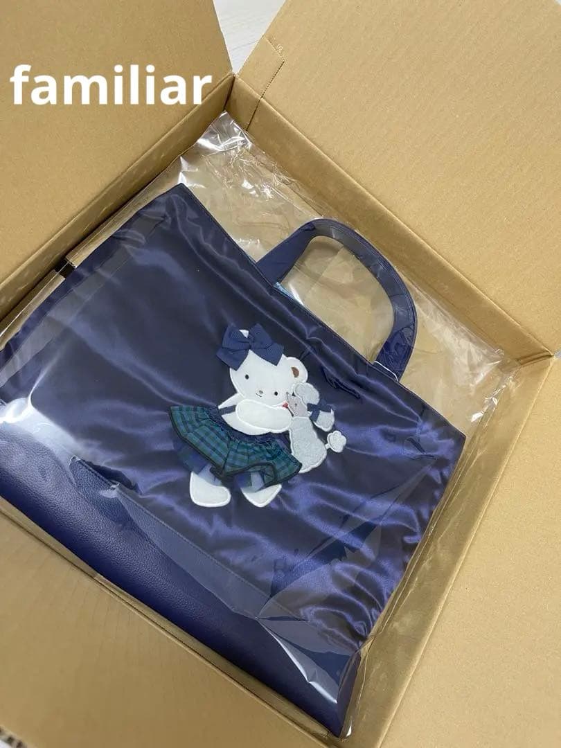 Bibiy. × familiar コラボ トートバッグ ネイビー Navy Bibiy