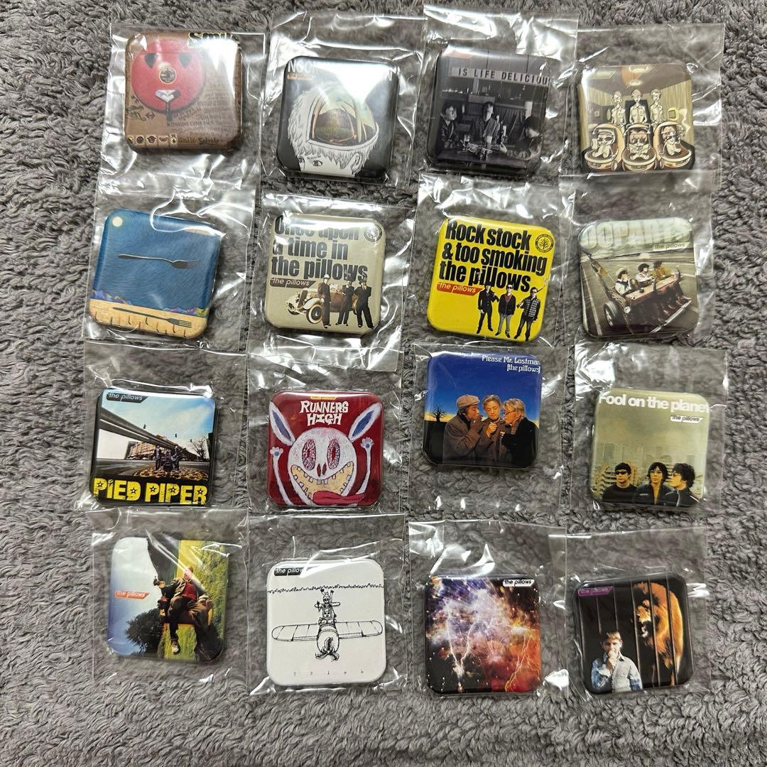 the pillows CDジャケット缶バッジ16 種セット／ピロウズ