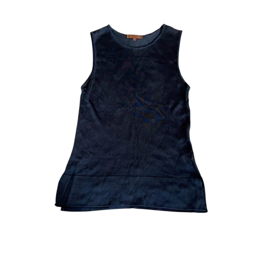 有能女子必須✨【LOEWE】ロエベ　シースルータンクトップビスコースブラックS