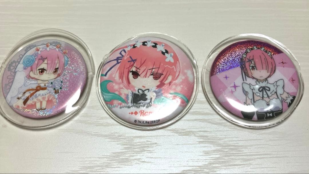 リゼロ ラム 缶バッジ3点セット - メルカリ