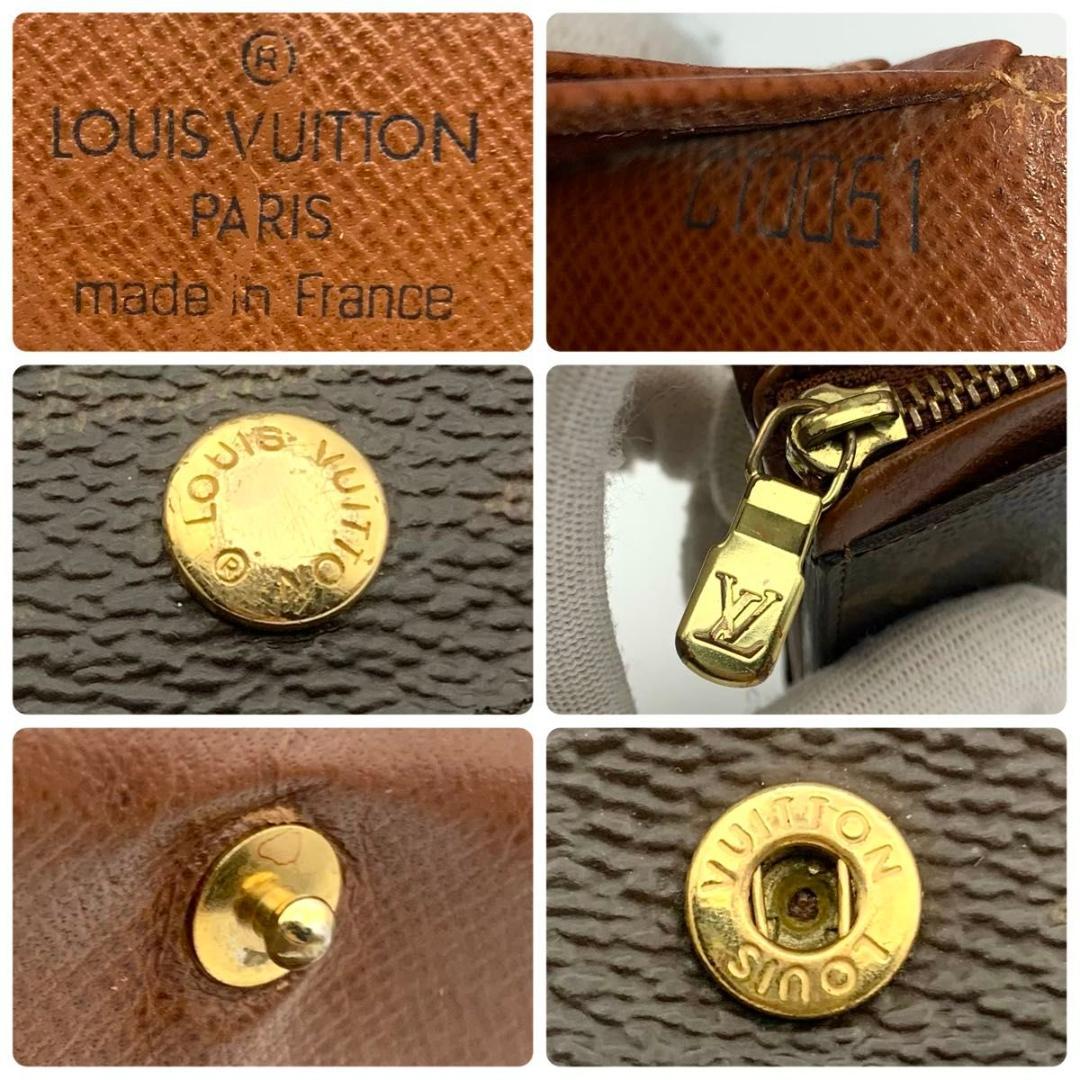 鑑定済み ルイヴィトン ポルトモネ ビエ トレゾール 財布 ミニ L字ファスナー