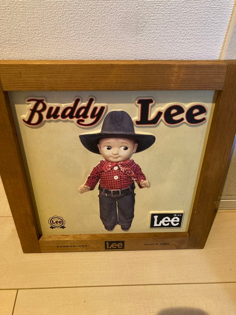 Buddy Lee 人形 Lee 木製看板 バディーリー 美術品・アンティーク