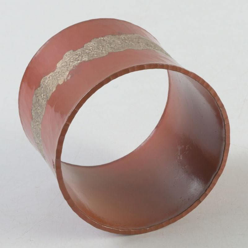 茶道具 銅製 鬼頭正信作 蓋置 共箱 V 9261