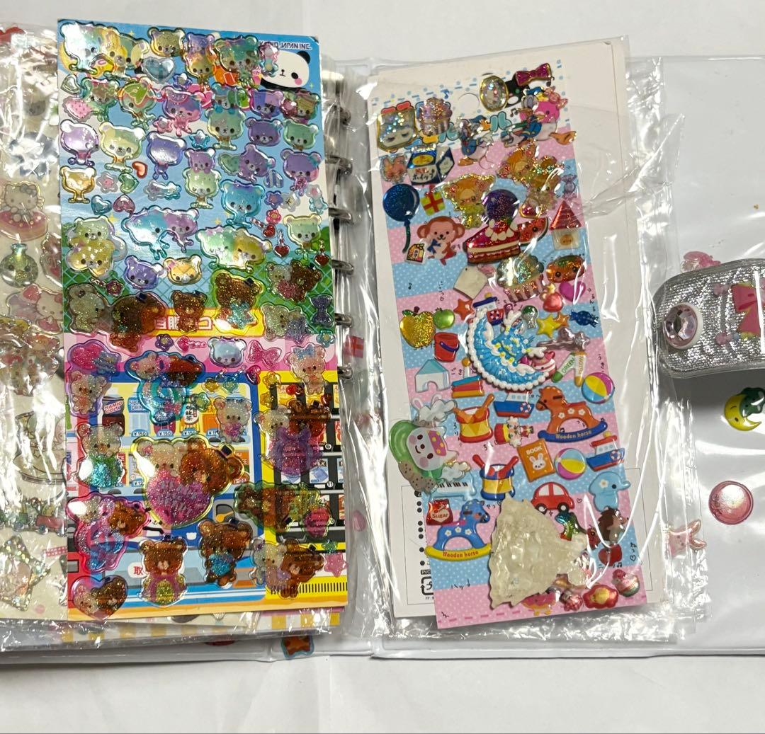 【完成品】★希少 レア時物★ジュエルペット シール帳 バインダー付き 平成女児