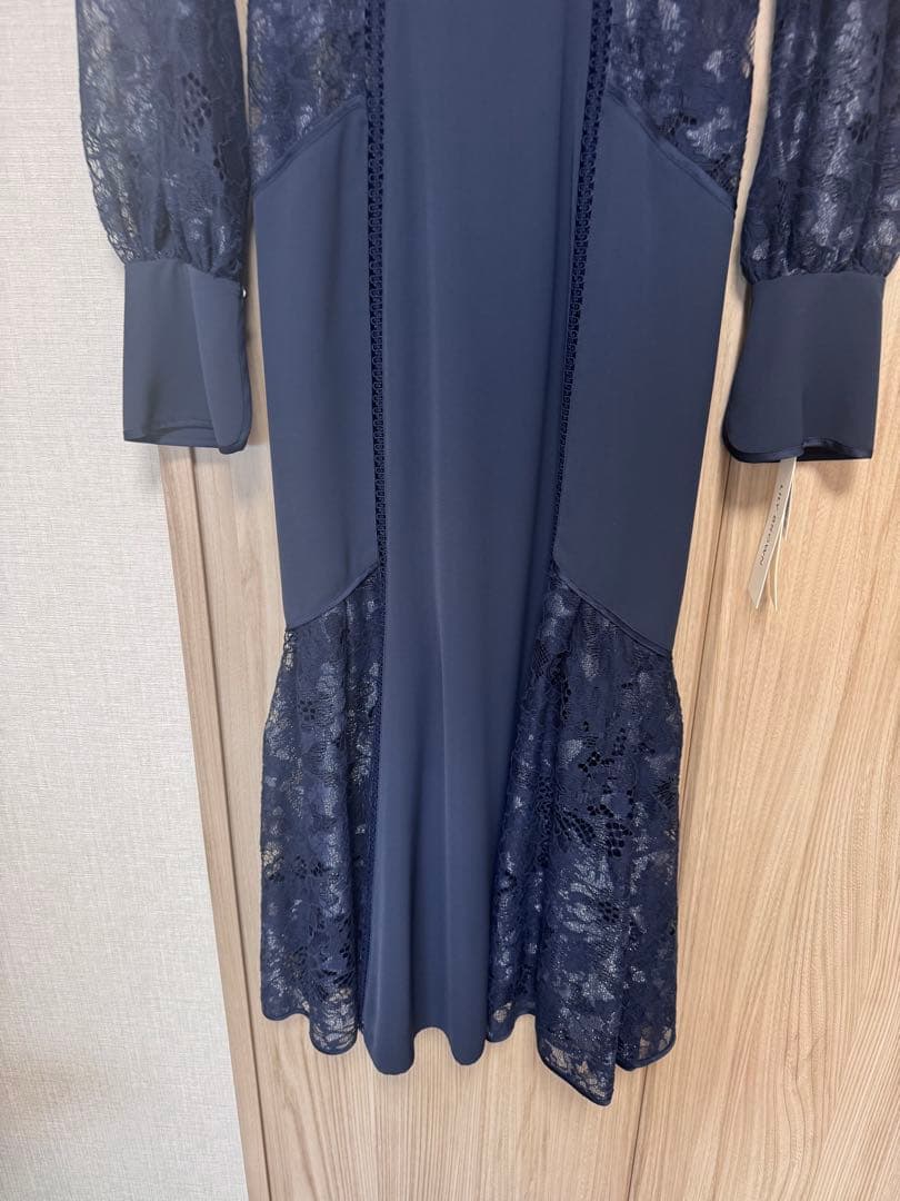 【タグ有】LILY BROWN スイッチングレースマーメイドワンピース