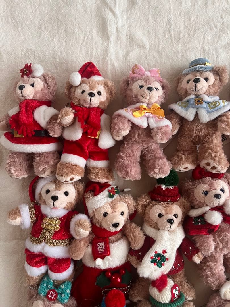 ダッフィー&シェリーメイ 冬衣装ぬいぐるみバッジ まとめ売り オープン