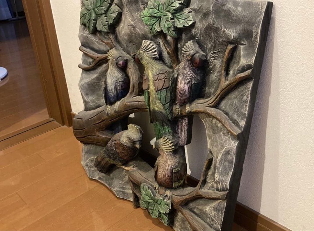 大量まとめ売り インドネシア精密彫刻 木彫り他多数